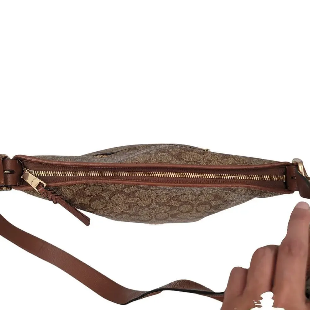 Coach Factory Val Duffle‎ Bag In Signature Canvas Shoulder Bag